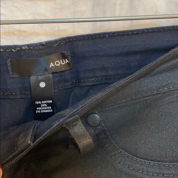 Aqua rock me jeans (shiny black) - Picture 3 of 5